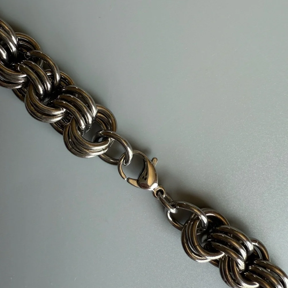 Chunky Stainless Steel Bold Rope Chain Jewelry